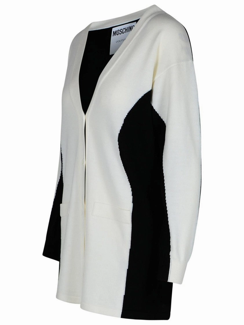 White Virgin Wool Cardigan