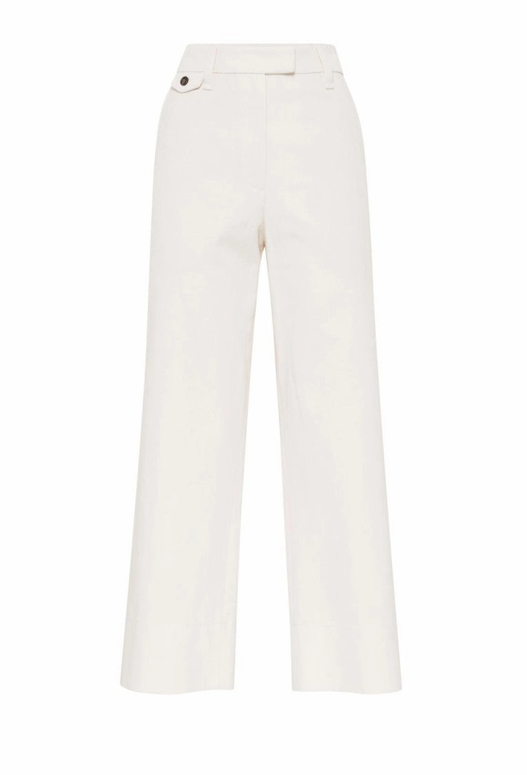 Wide-Leg Trousers With Tailored Silhouette And Soft Finish womens lounge pants clearance