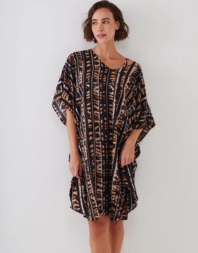 Wild Noblesse Tunic - Black Nougat Swim Womens - bikinis clearance