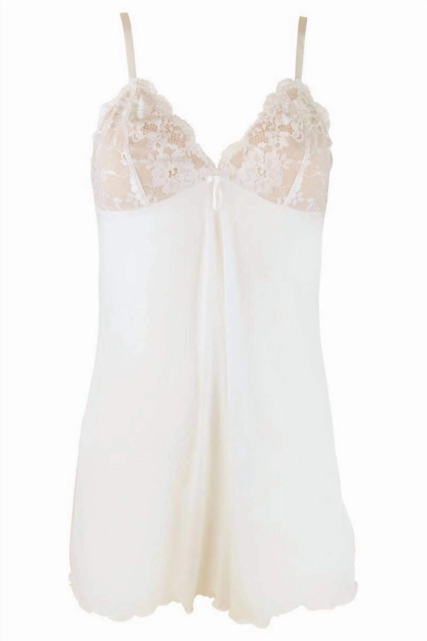 Women's Amour Luxe Chemise In Ivory / Champagne