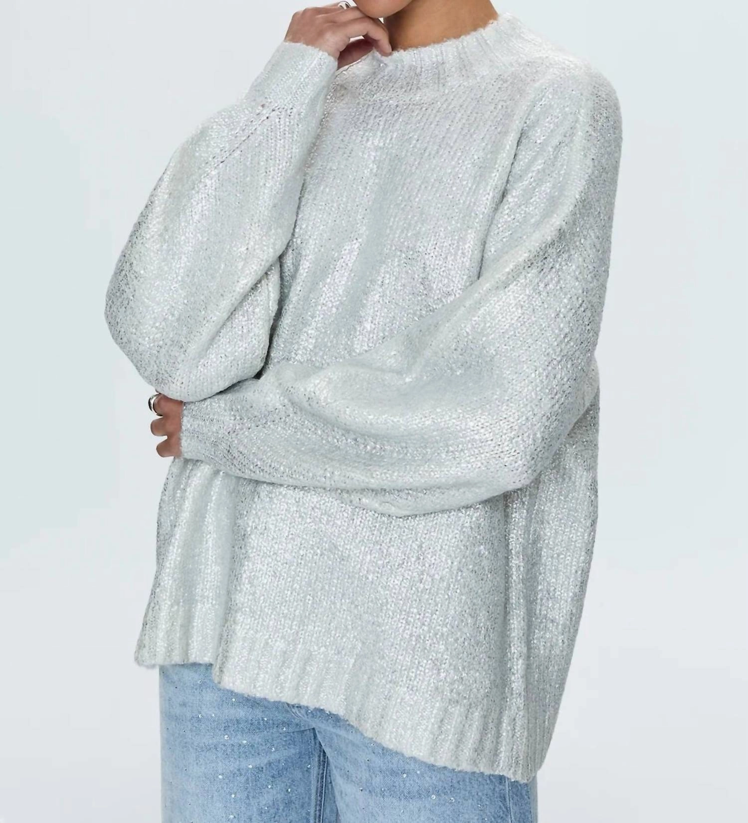 Women's Carlen Mock Neck Sweater In White