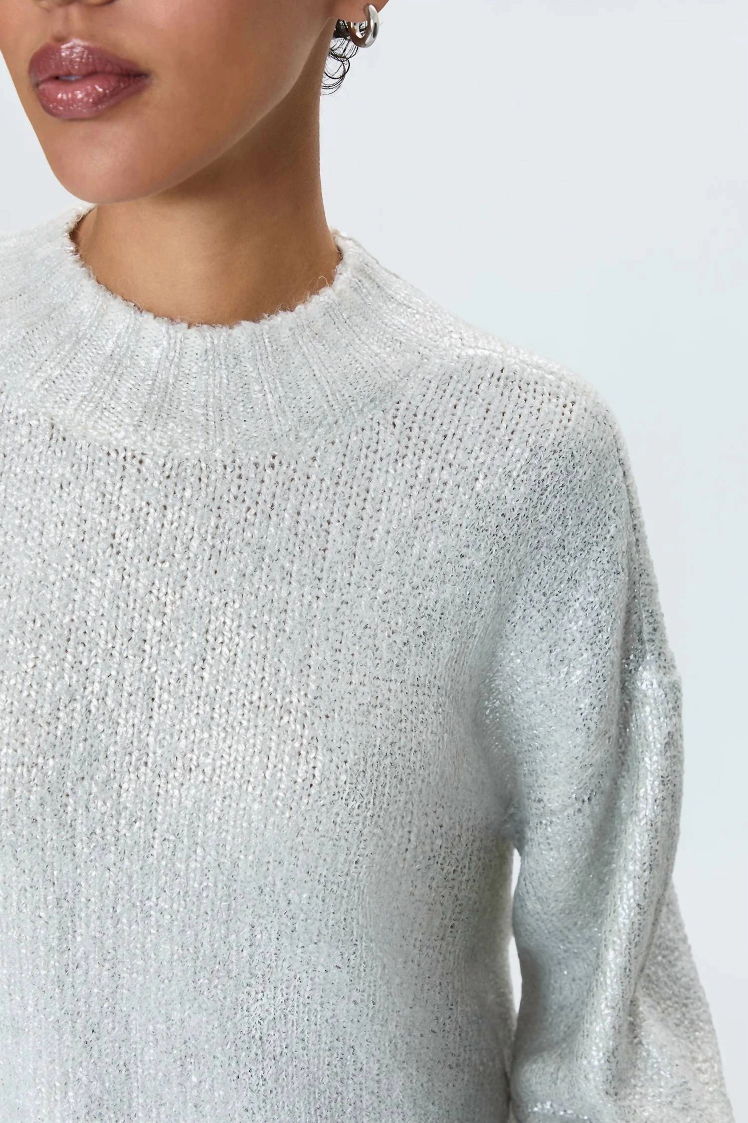Women's Carlen Mock Neck Sweater In White