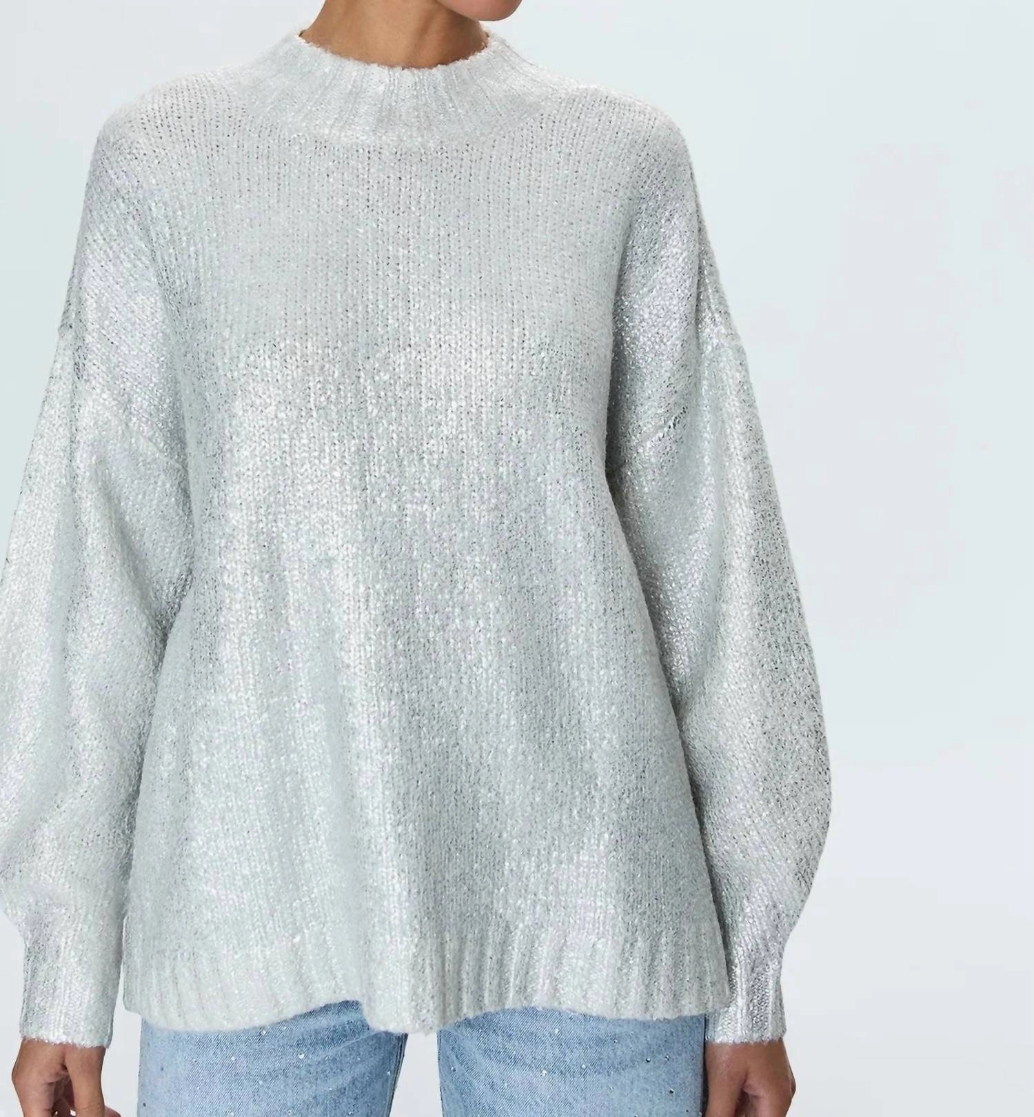 Women's Carlen Mock Neck Sweater In White