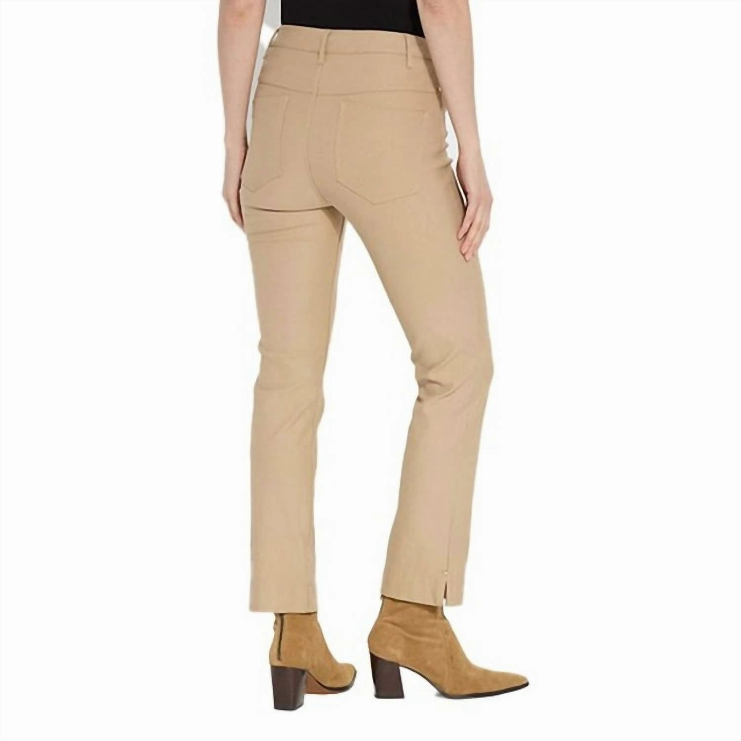 Women's Coated Denim Straight Leg Jeans In Nutshell