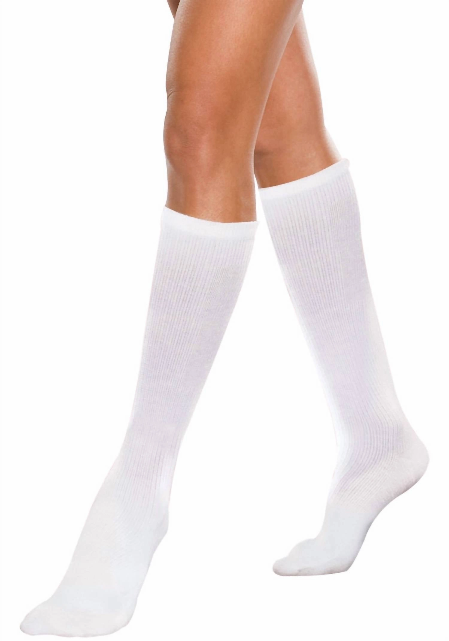 Women's Core-Spun Technologymoderate Support Maternity Socks In White