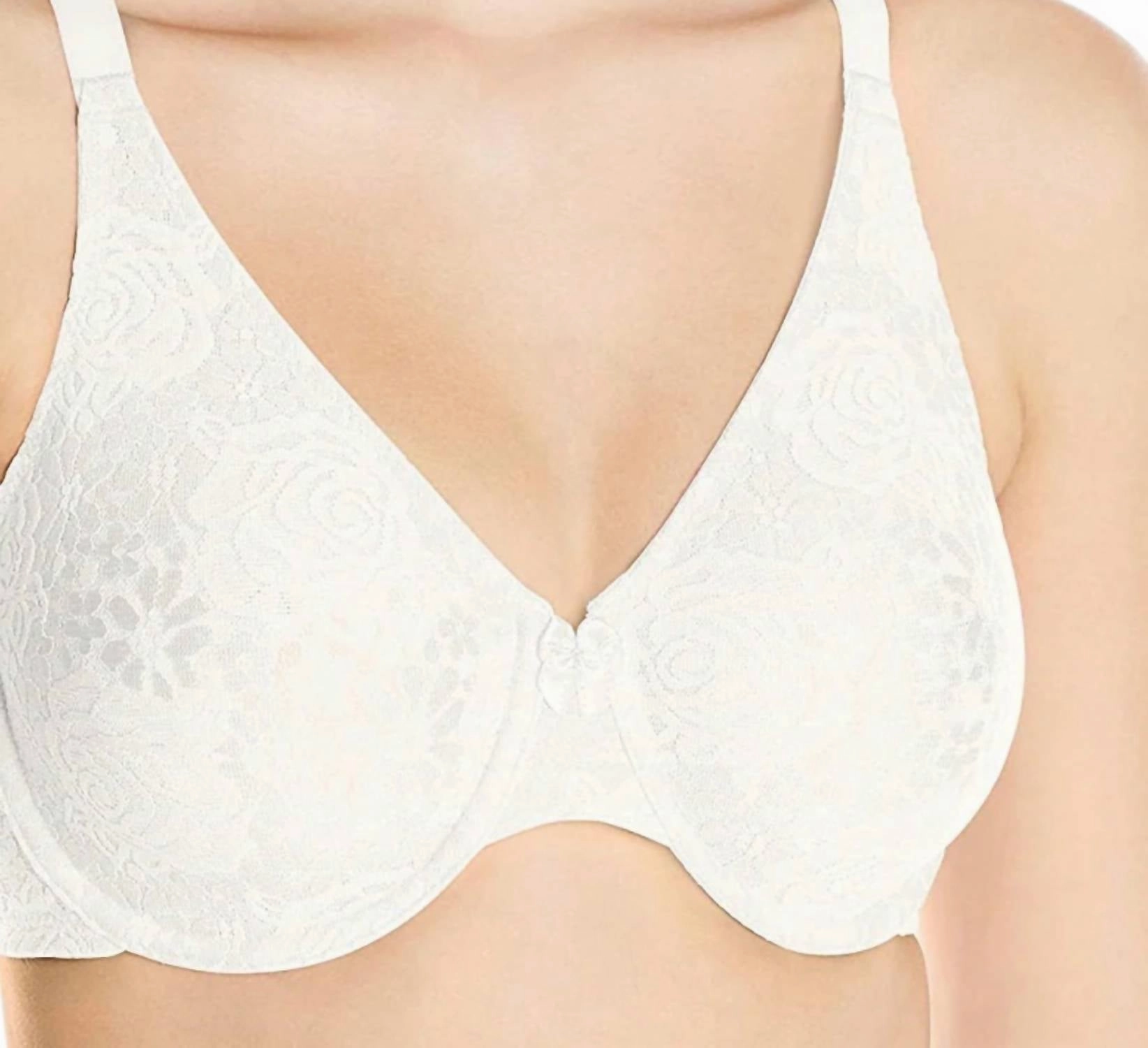 Women's Halo Lace Underwire Bra In Ivory