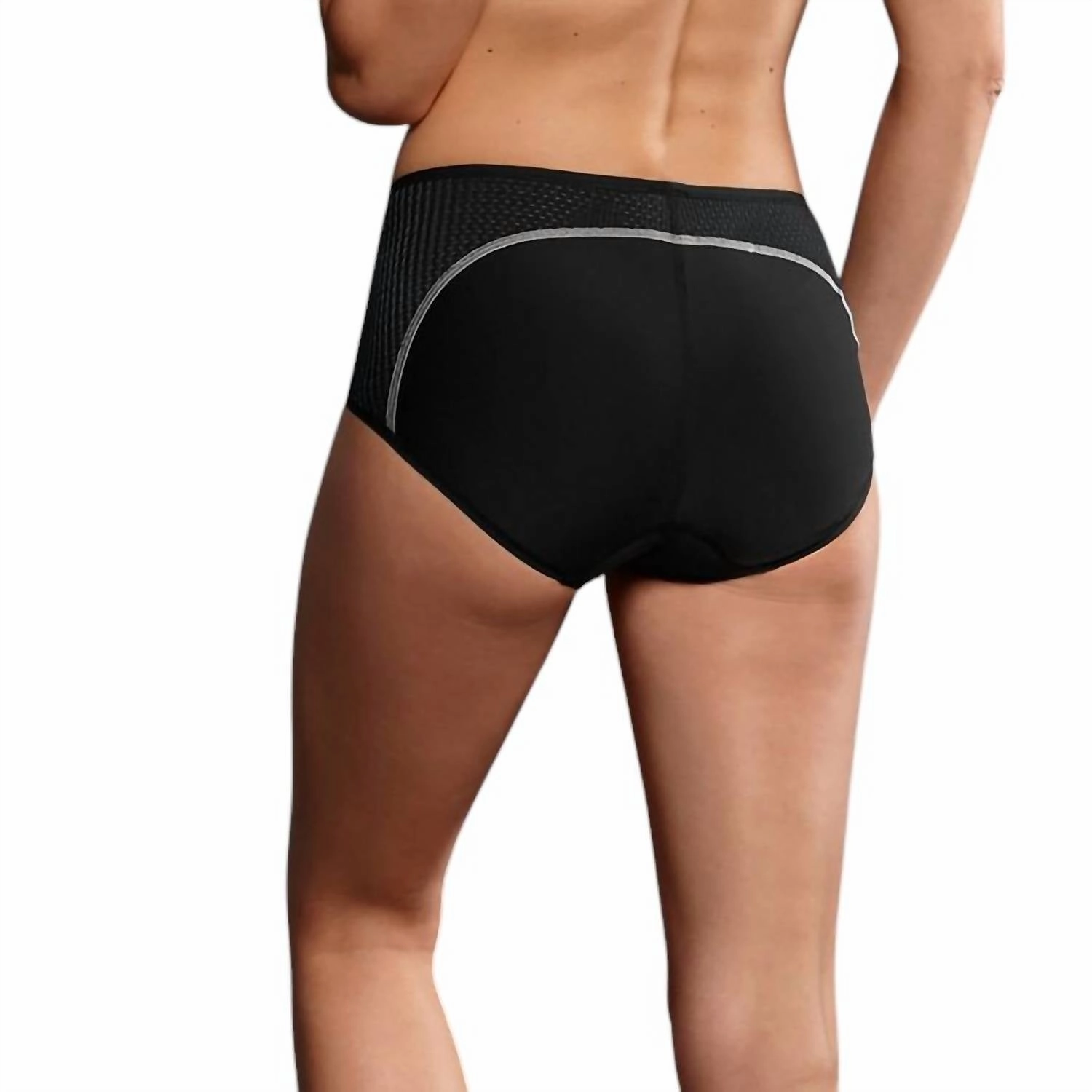 Women's High Waist Sports Panty In Black