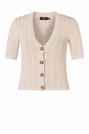 Women's Meysa Cardigan In Soft Sand/multi Color Tops Womens - high-neck blouses