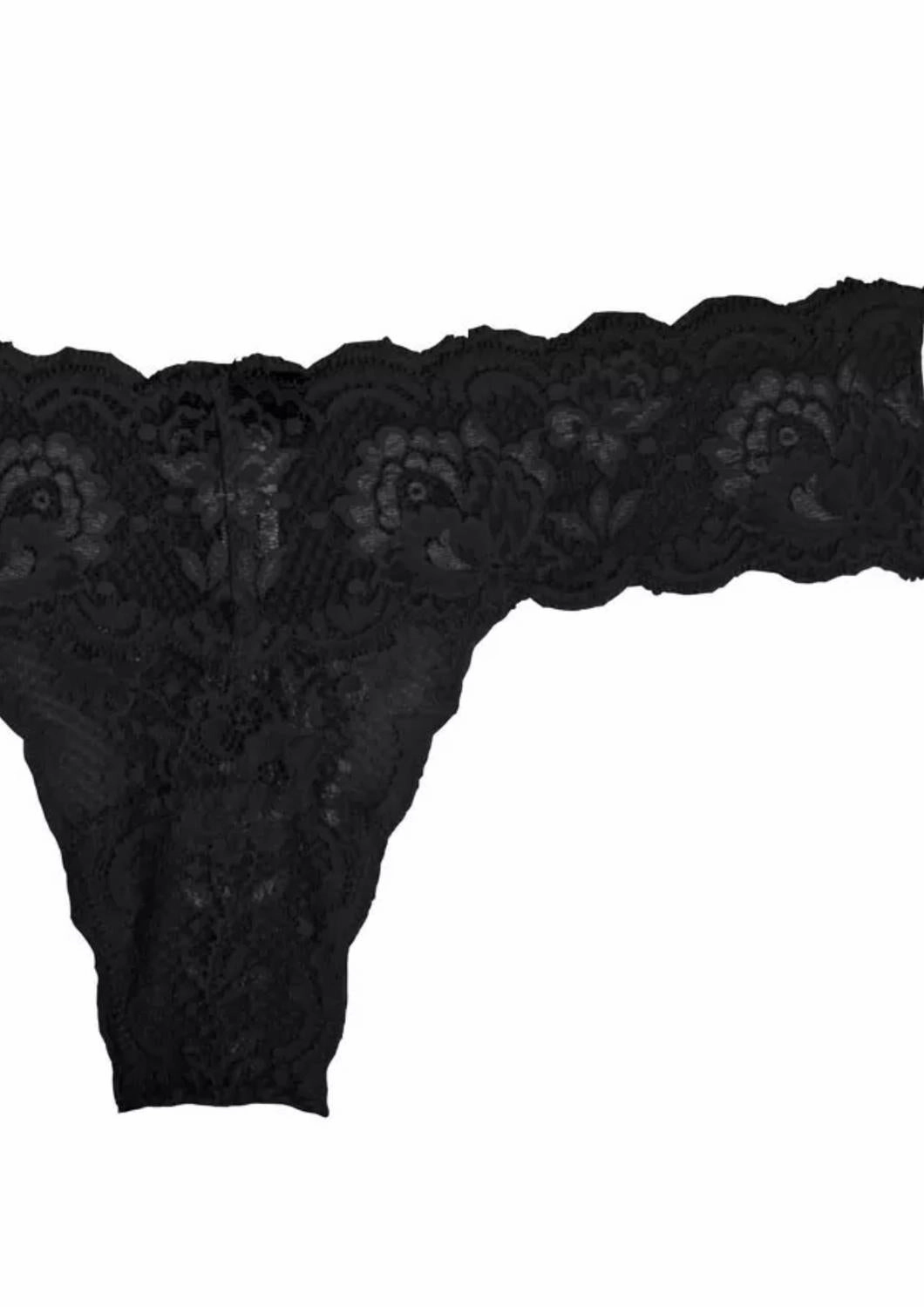 Women's Never Say Never Cutie Thong In Black