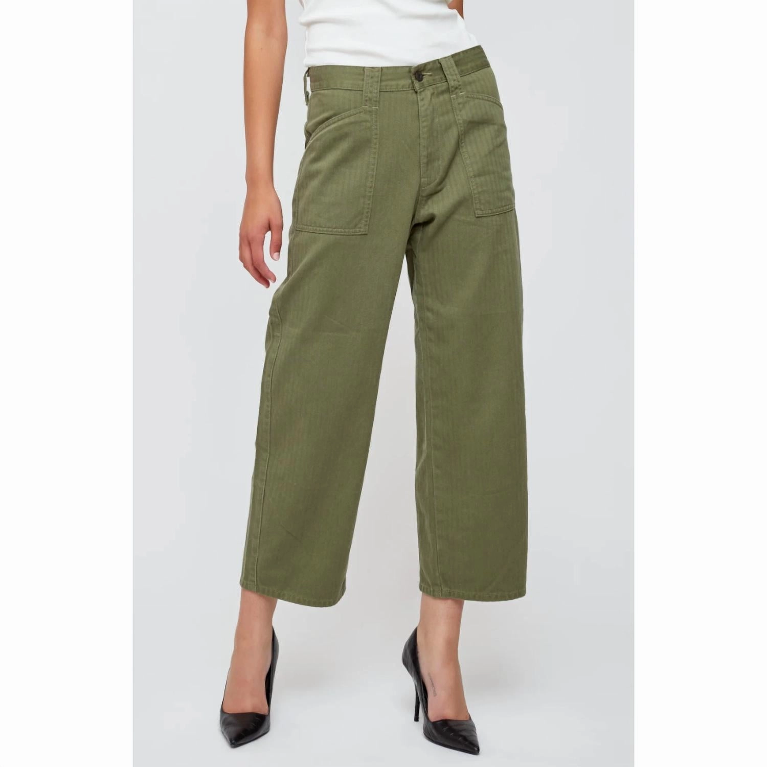 Women's Nutley Gusset Cargo Pants In Khaki
