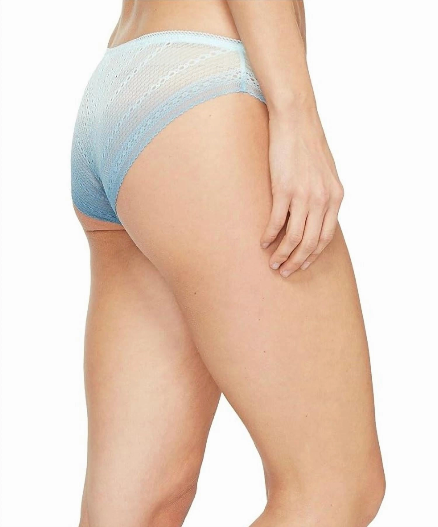 Women's Ombre Bikini Panty In Salt Lake Blue Steel