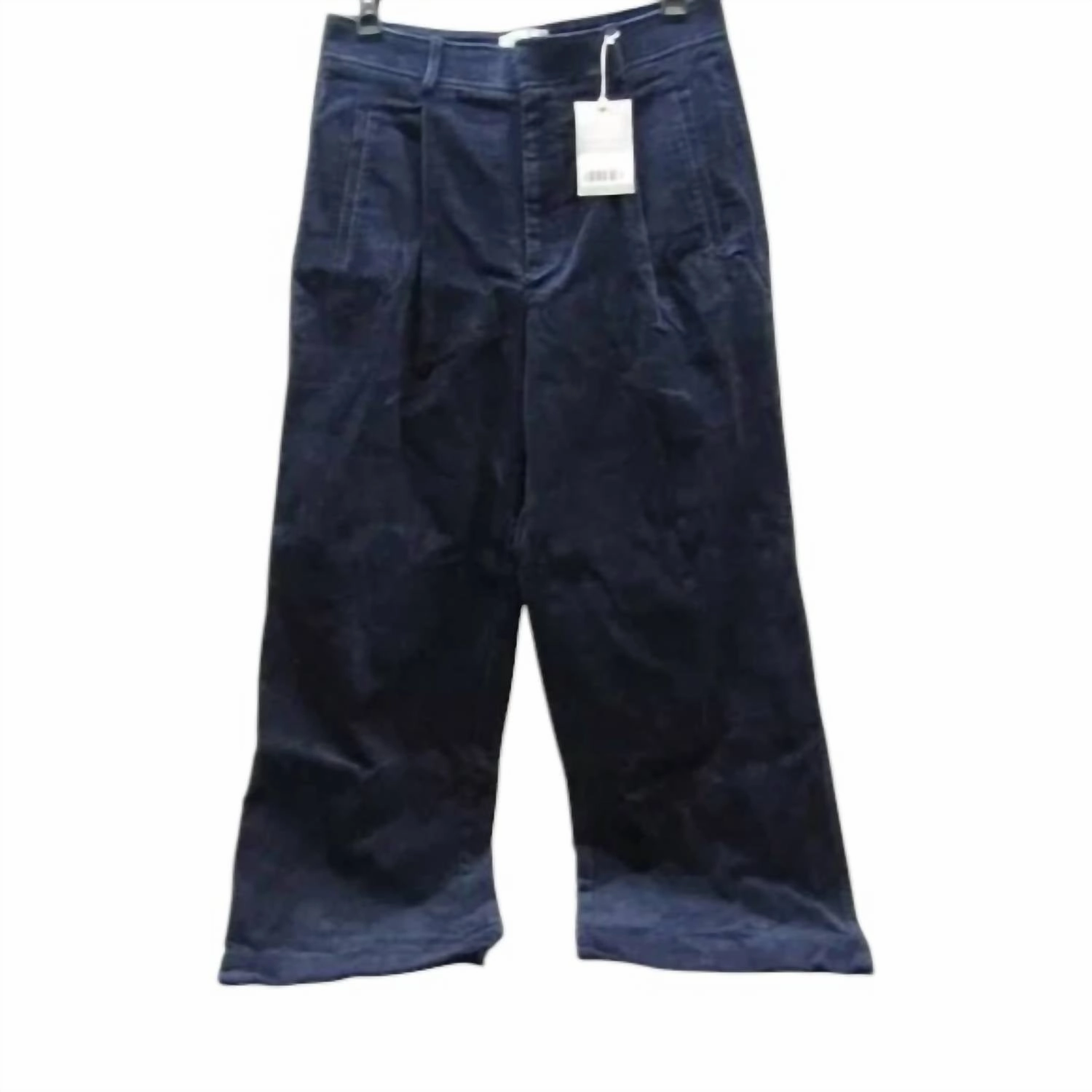 Women's Phoebe Wide Leg Corduroy Trouser Pants In Navy womens denim shorts discount