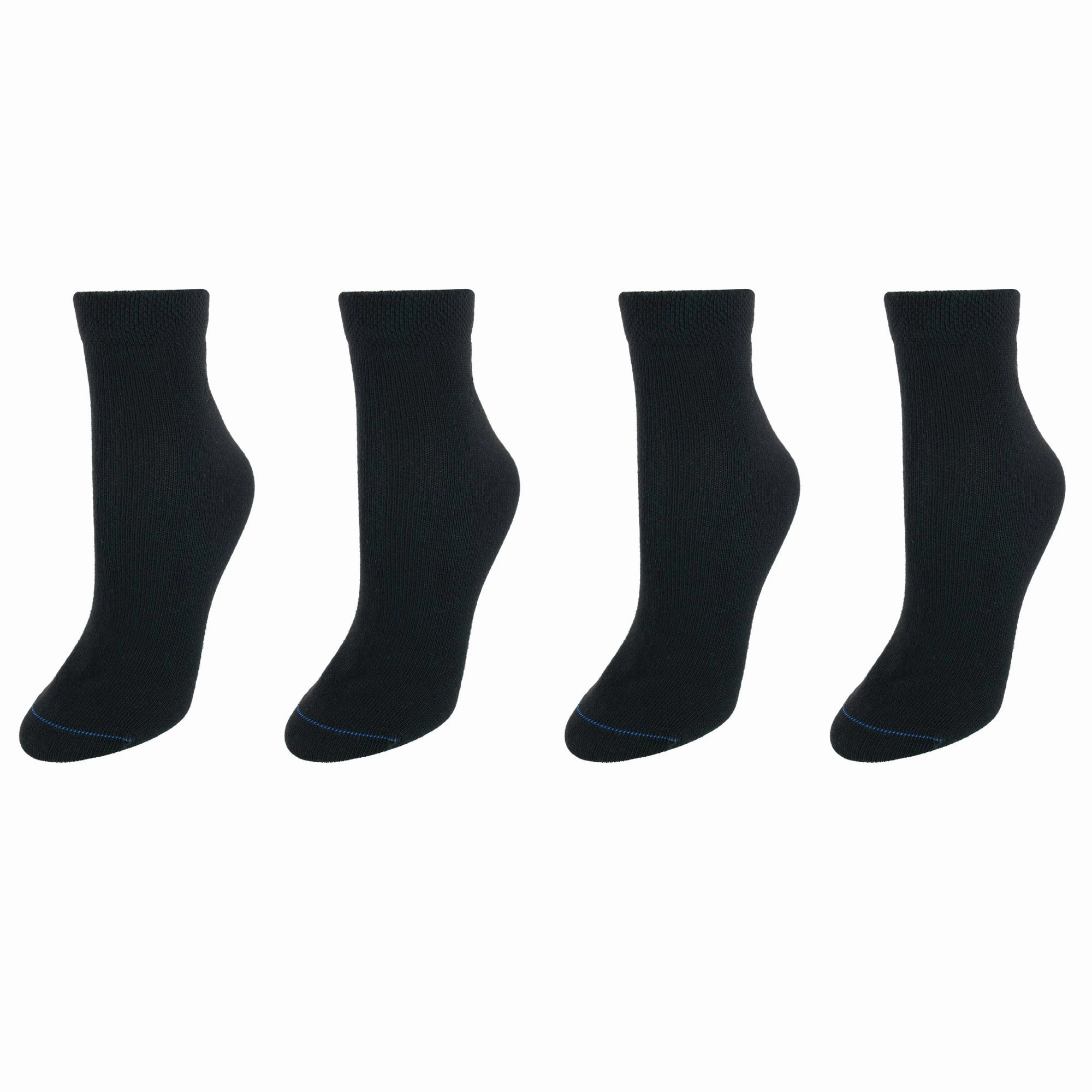 Women's Plus Size Low Cut Diabetes & Circulatory Socks (Pack of 4)