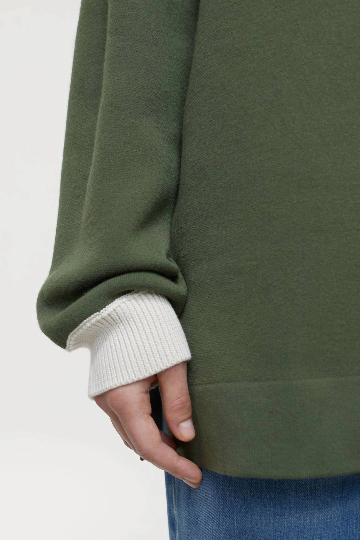 Women's Polo Shirt In Two-Tone In Green Weed