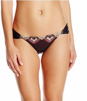 Women's San Sebastian Embroidered Teeny Bikini Bottom Swimsuit In Multi Swim Womens - sustainable swimwear