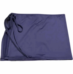 Women's Solid Sarong In Navy Swim Womens - reversible swimsuits
