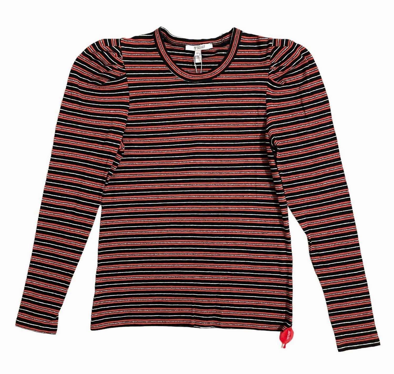 Women's Striped Knit Sweater In Multicolor Tops Womens - high-neck blouses