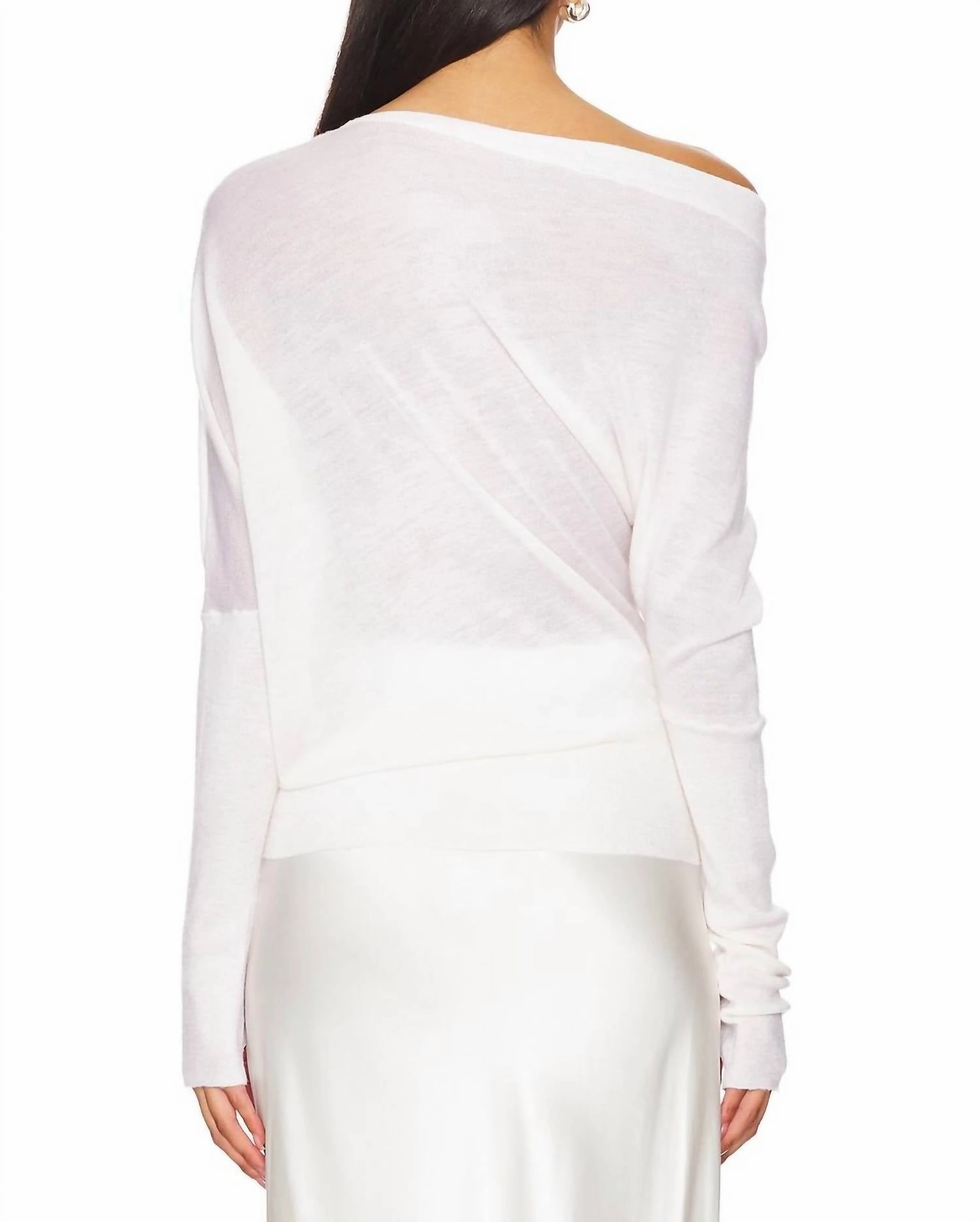 Women's Tissue Sweater In Off White