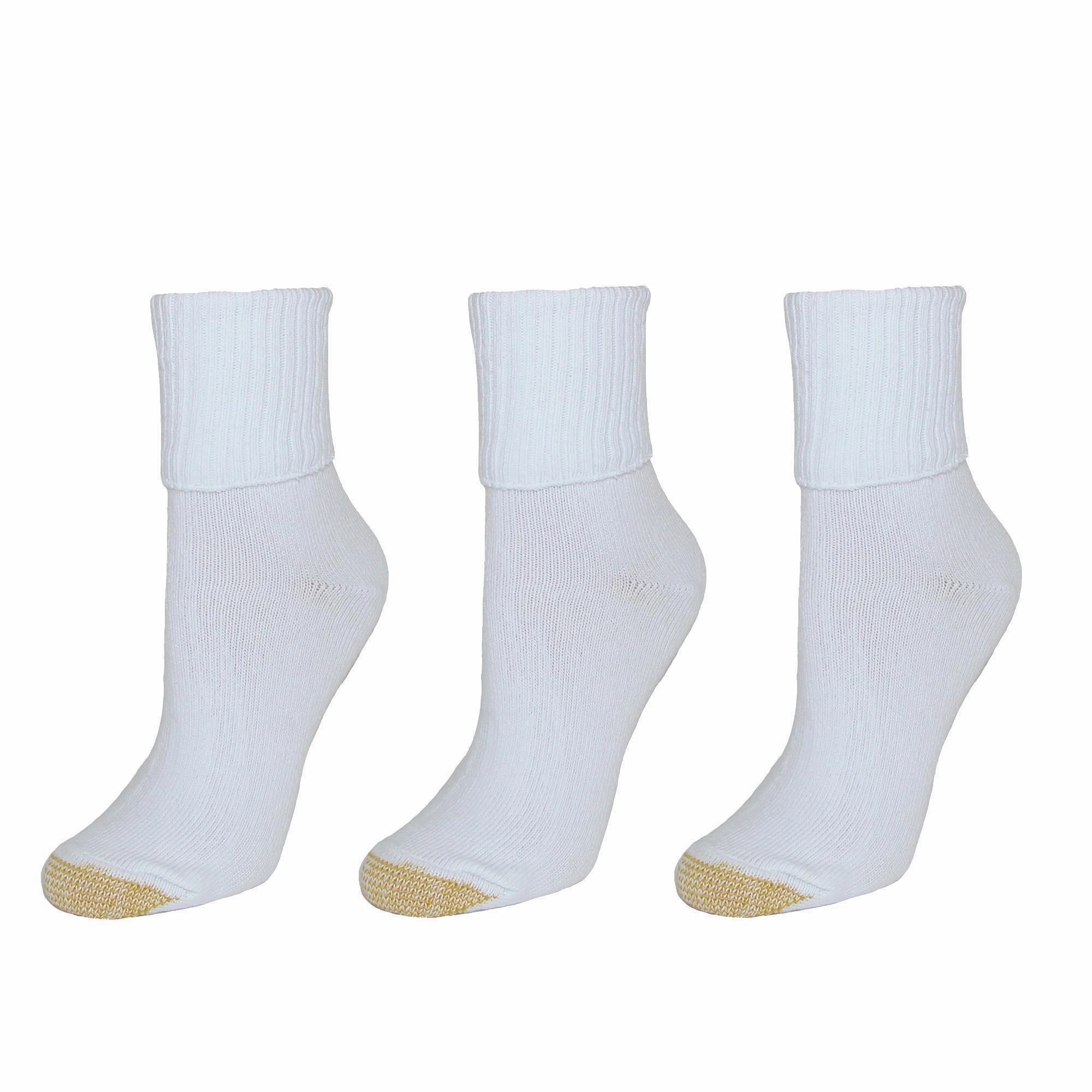 Women's Turn Cuff Bermuda Socks (3 Pair Pack)
