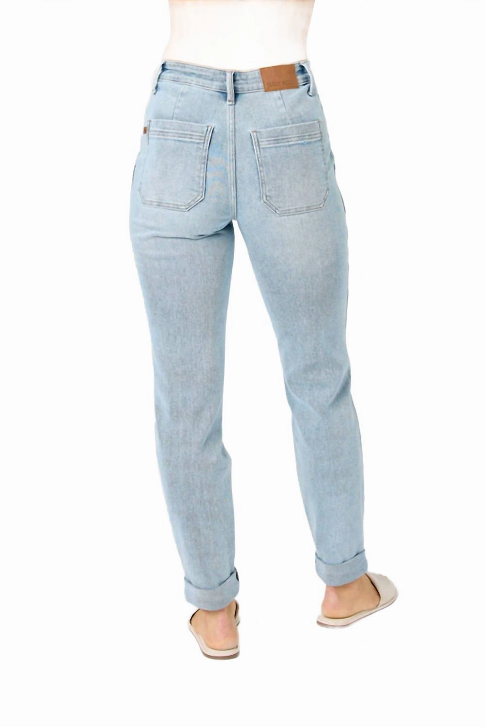 Women's Vintage Double Cuff Jogger In Light Wash