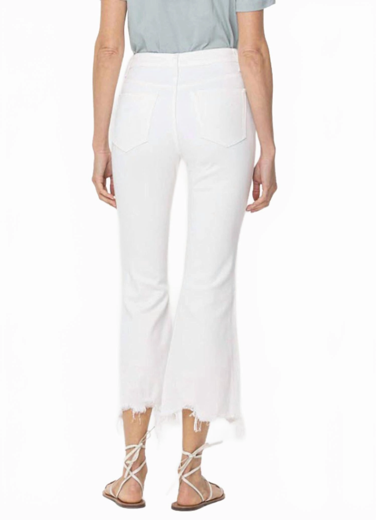 Women's Vintage High-Rise Crop Jeans In White