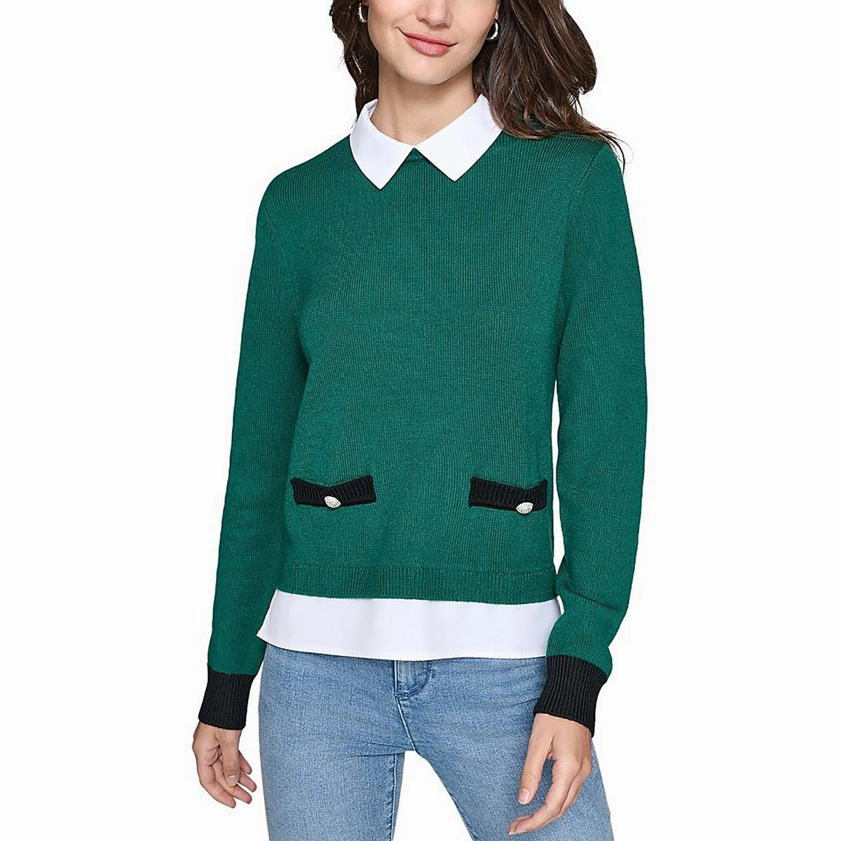 Womens Layered Knit Pullover Sweater Tops Womens - cold-shoulder tops
