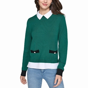 Womens Layered Knit Pullover Sweater Tops Womens - cold-shoulder tops