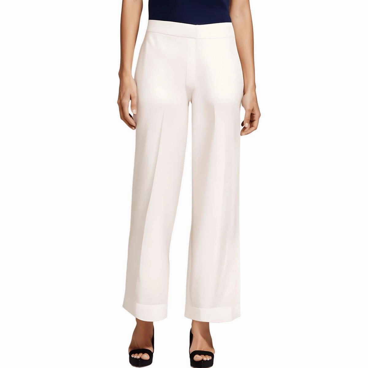 Womens Pocket Polyester Straight Leg Pants womens yoga pants sale