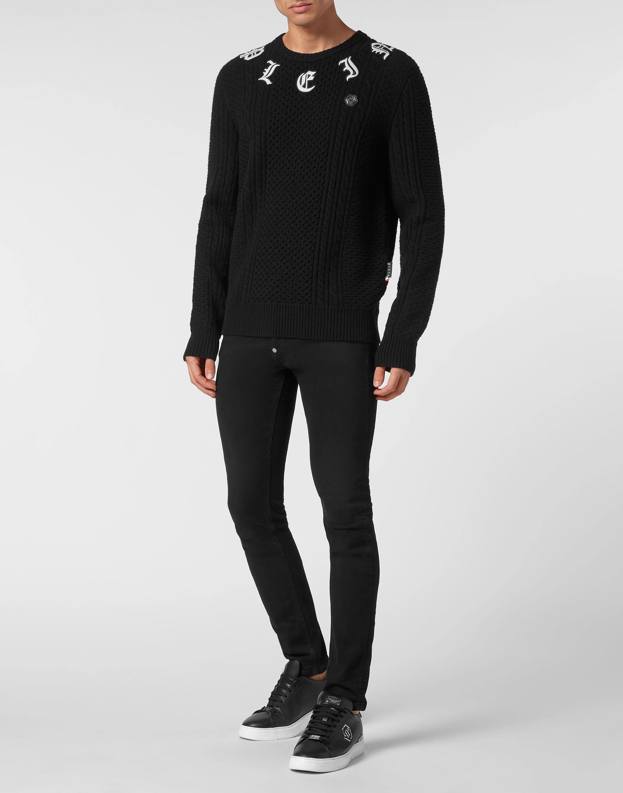 Wool &amp; Cashemere Pullover Round Neck LS