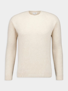 Wool and Cashmere Beige Sweater Knitwear Mens - men's sweaters sale