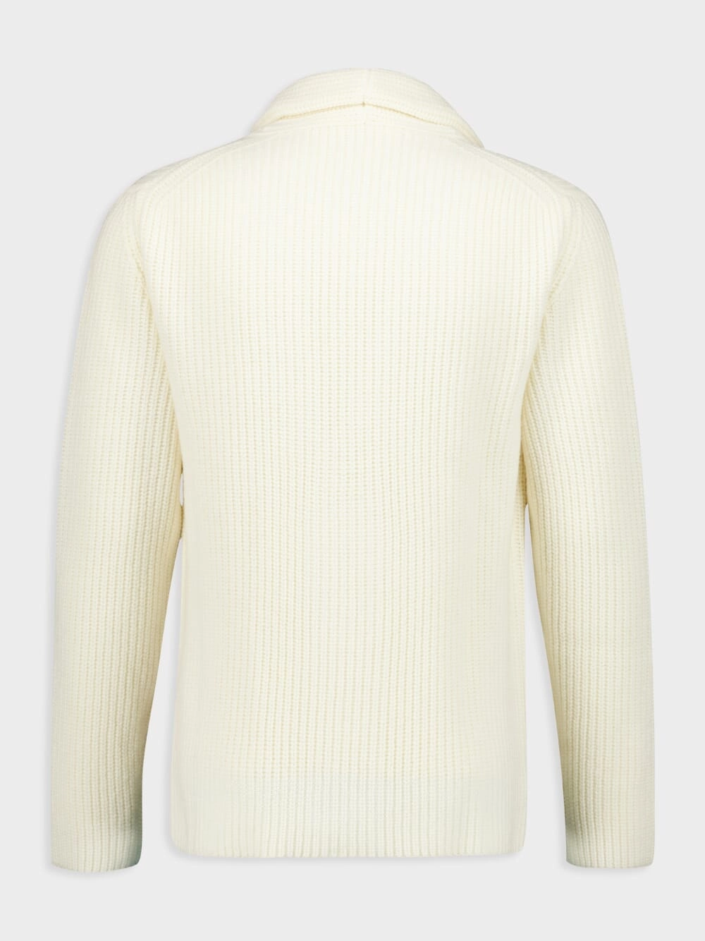 Wool and Cashmere Rib Knit Cardigan