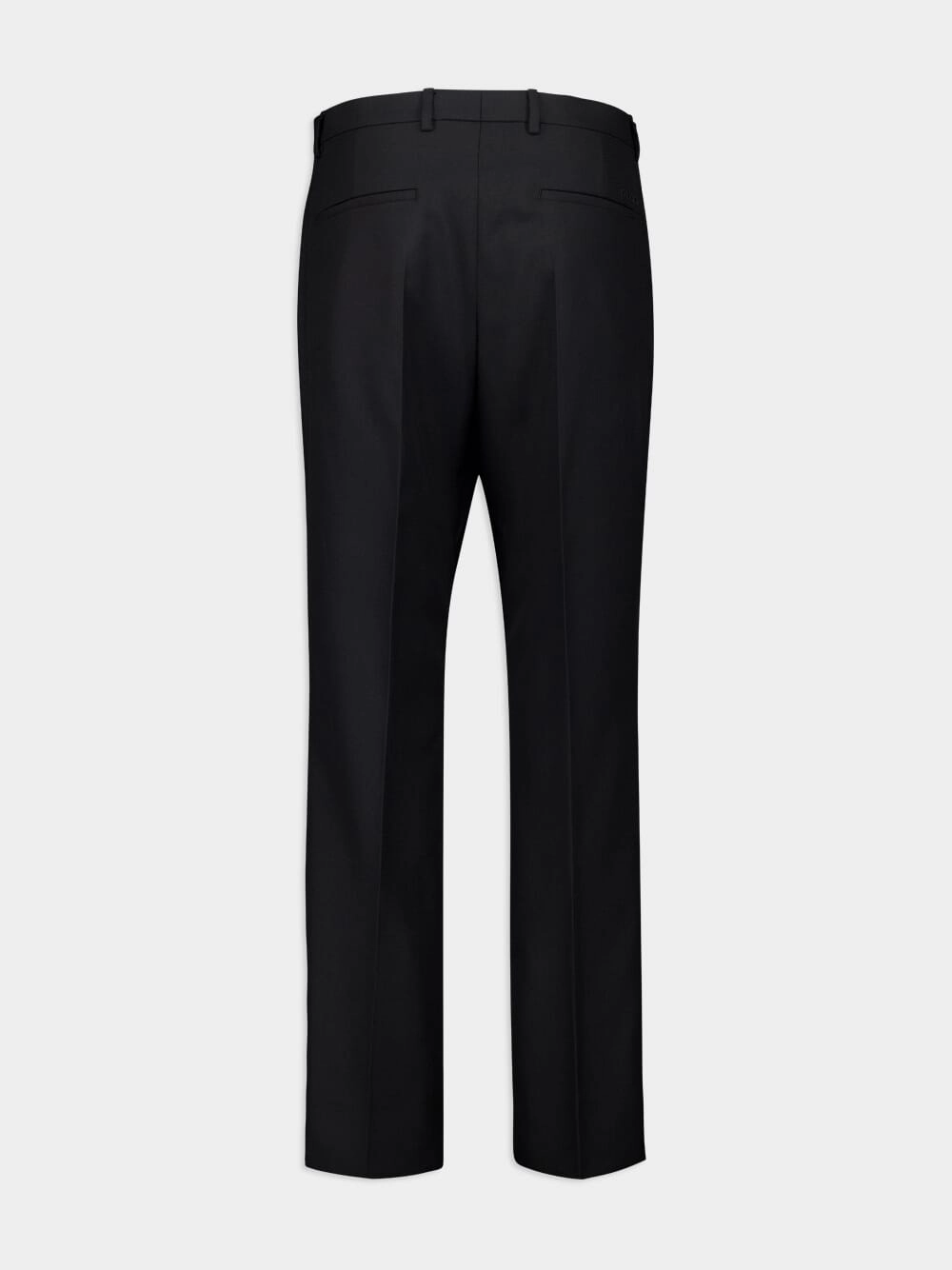 Wool Blend Twill Trousers