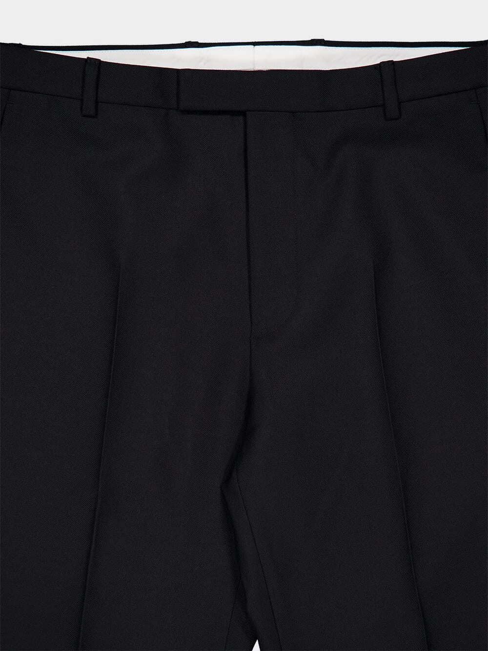 Wool Blend Twill Trousers