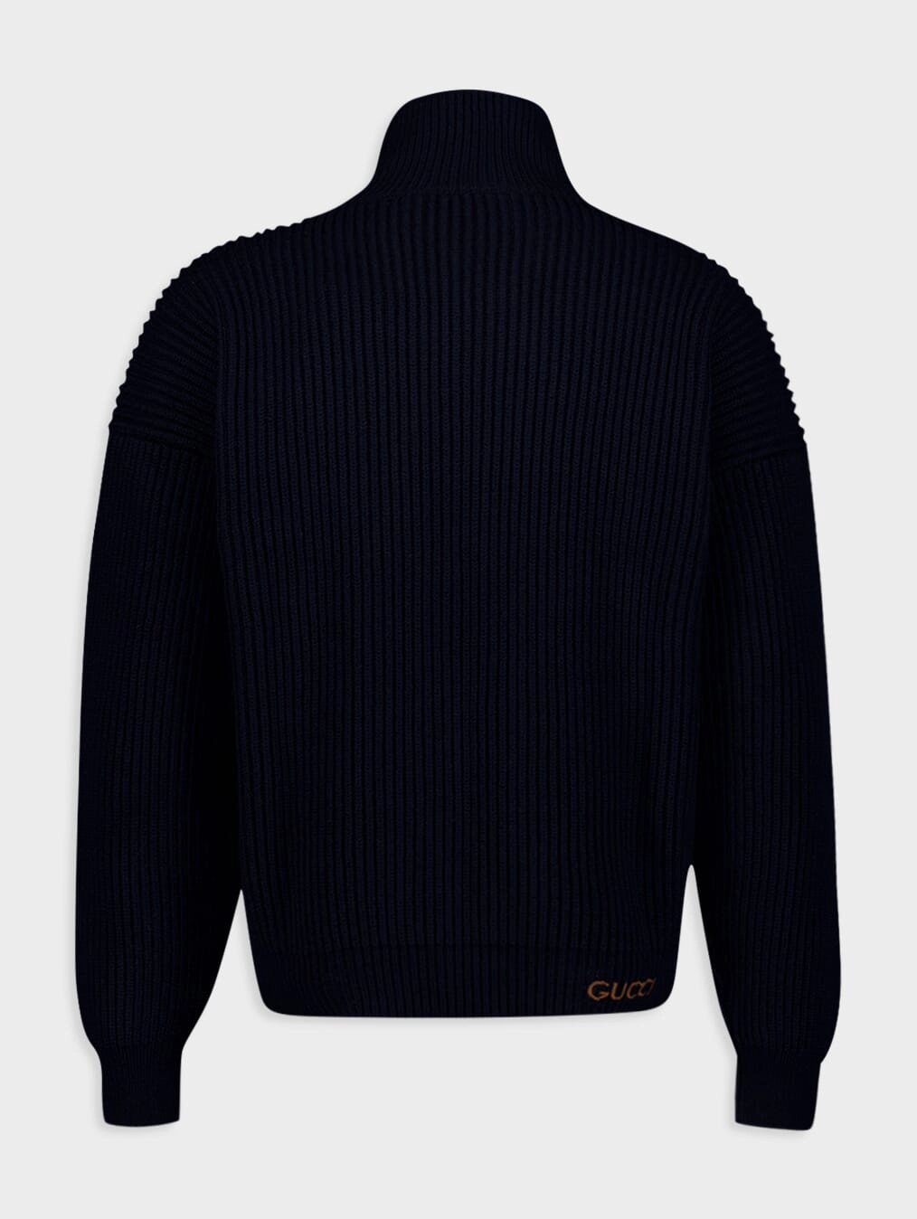 Wool Cashmere Zip Sweater