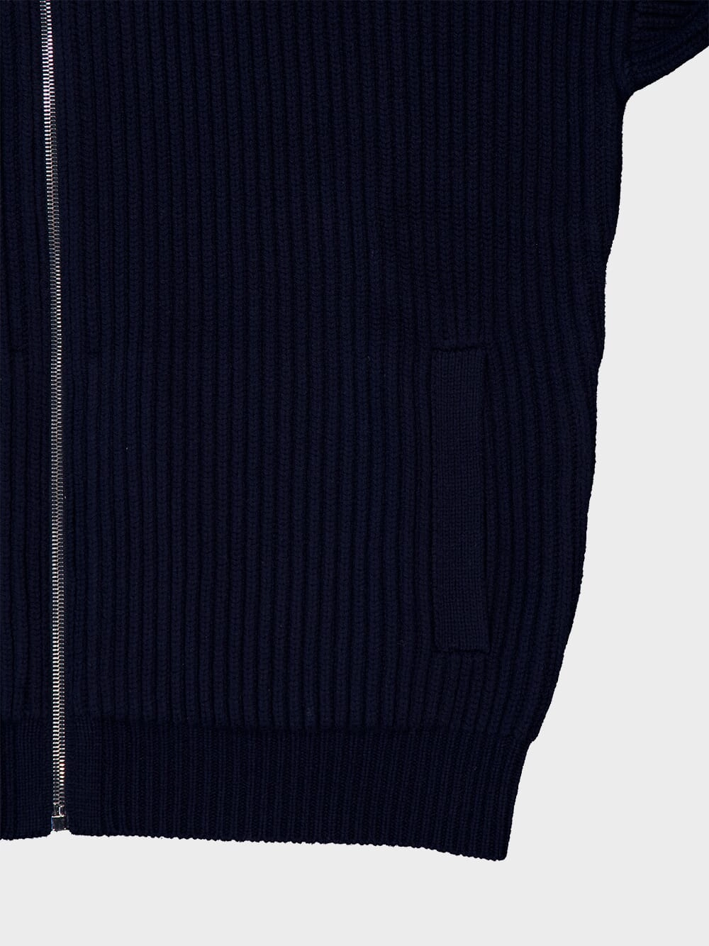Wool Cashmere Zip Sweater