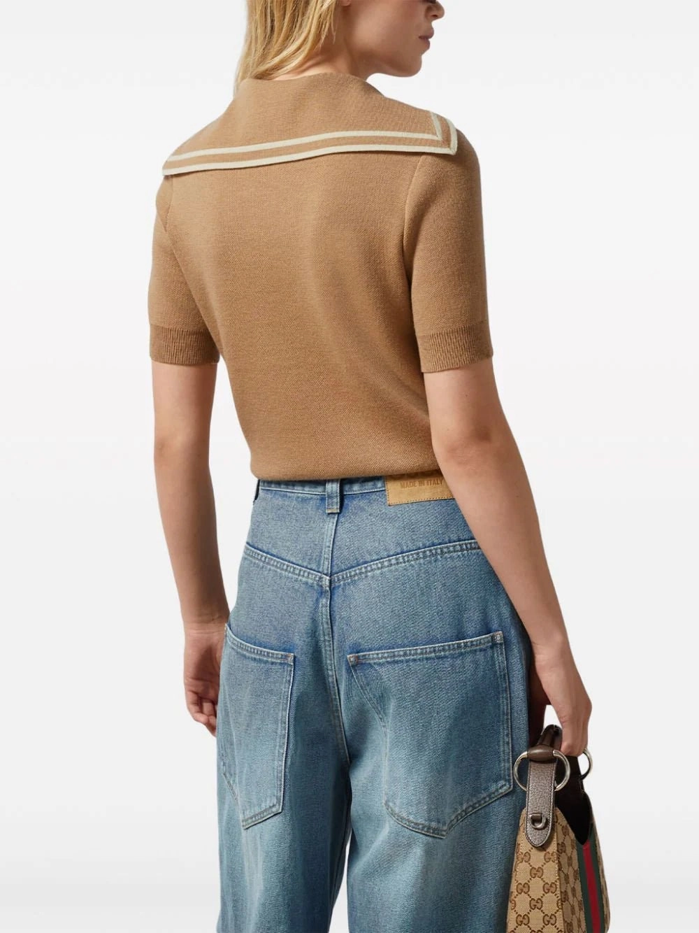 Wool Horsebit Polo Shirt