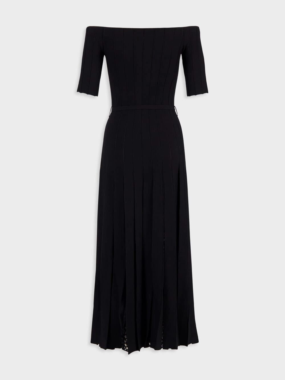 Wool Kurt Knit Pleated Dress