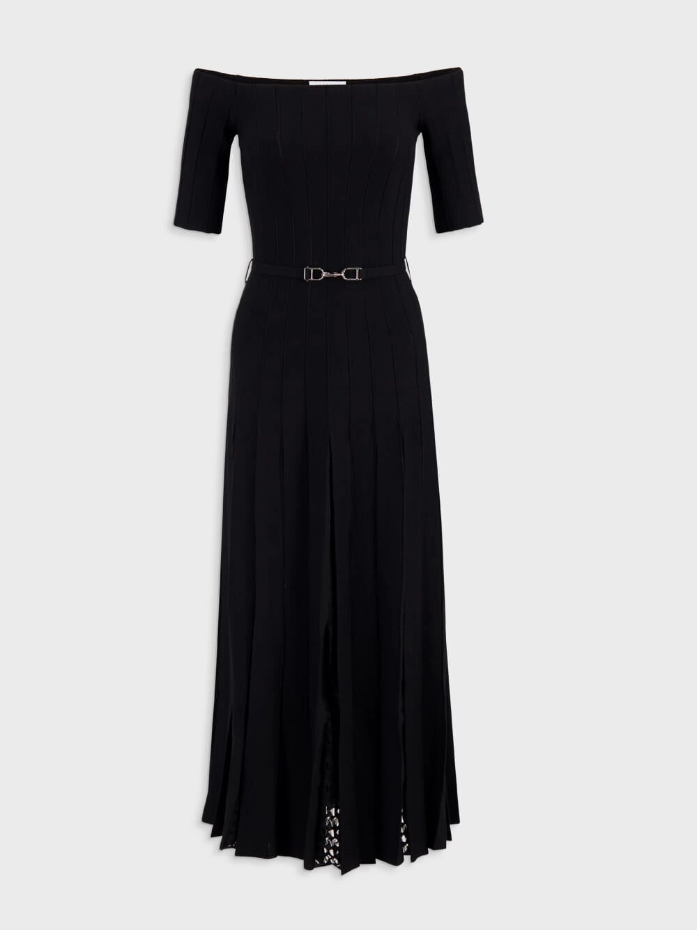 Wool Kurt Knit Pleated Dress Knitwear Womens - women's knitwear cheap