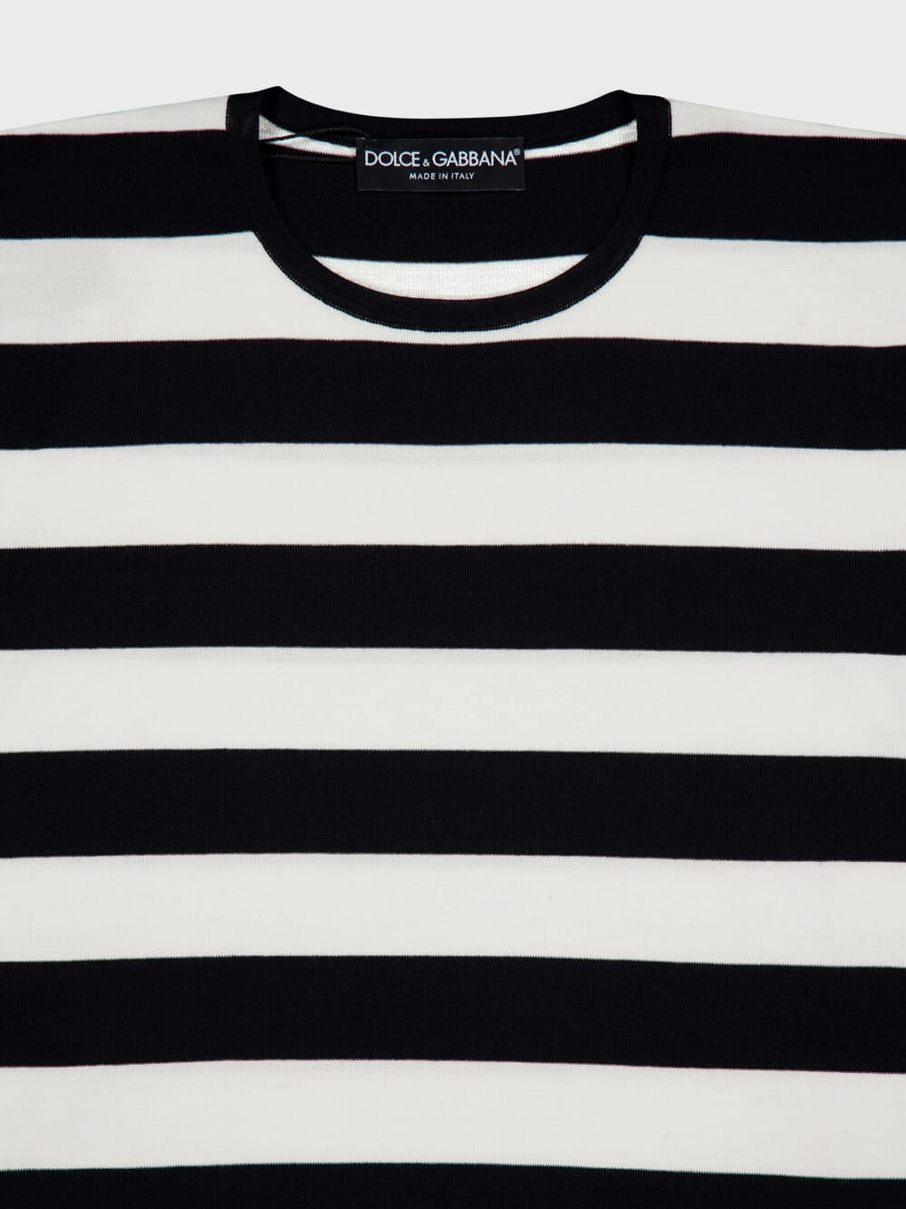 Wool Sweater with Inlaid Stripes