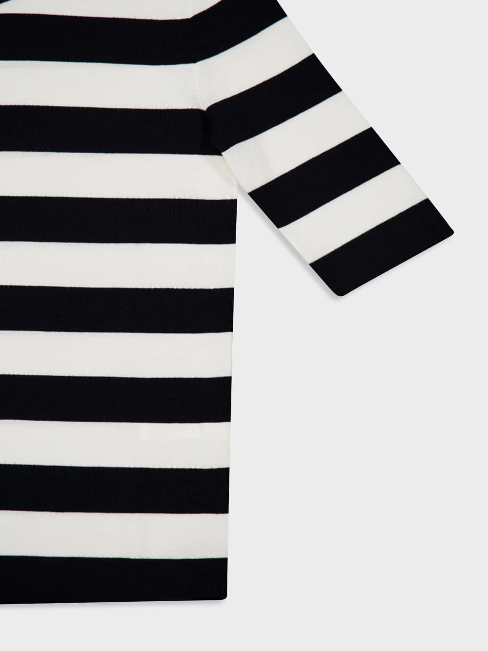 Wool Sweater with Inlaid Stripes
