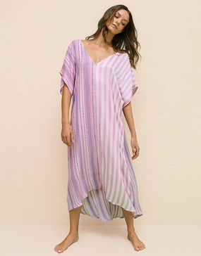 Yin-Yang Kaftan - Pink Swim Womens - bikinis clearance