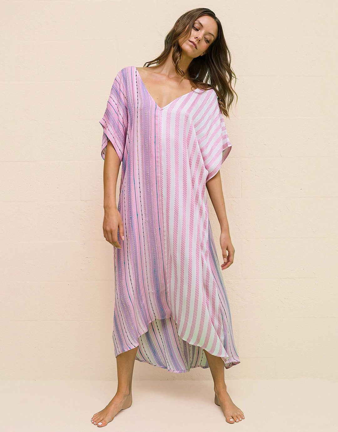 Yin-Yang Kaftan - Pink Swim Womens - bikinis clearance