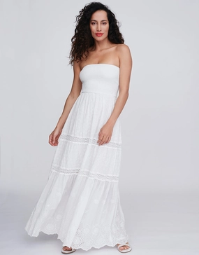 Zahara Maxi Dress - White Swim Womens - bikinis clearance