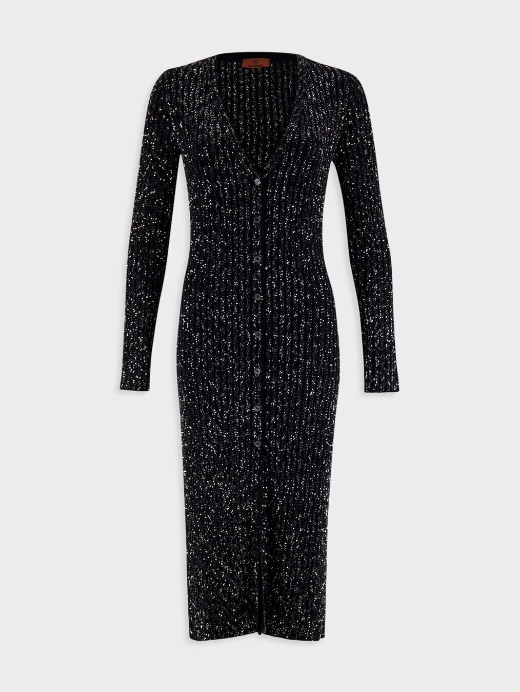 Zig Zag Sequined Long Cardigan Knitwear Womens - women's knitwear cheap