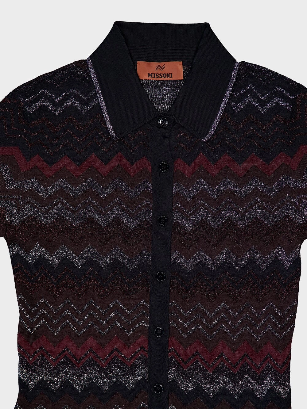 Zigzag Long-Sleeved Cardigan