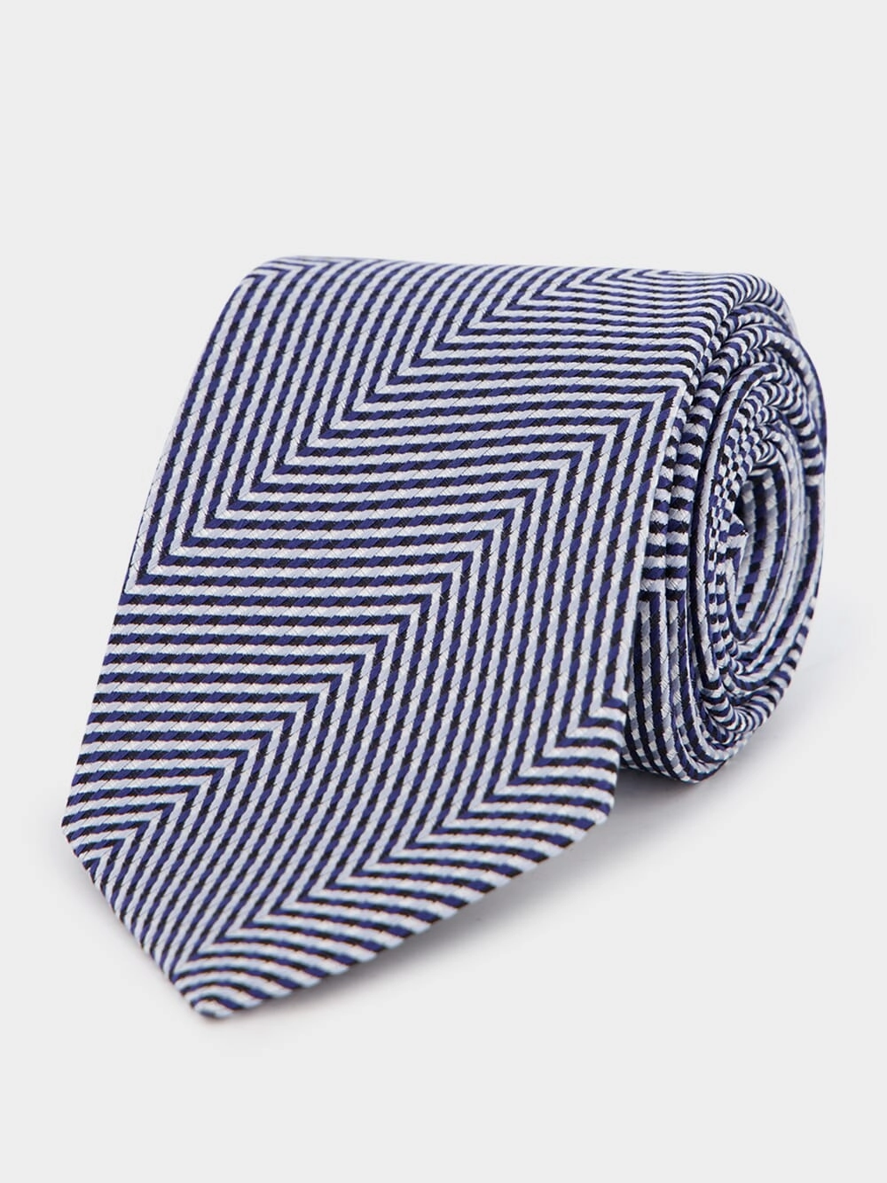 Zigzag Stripe Silk Tie Suits Mens - men's suits outlet