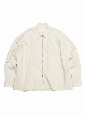 Zip-Front  Overshirt mens polos clearance